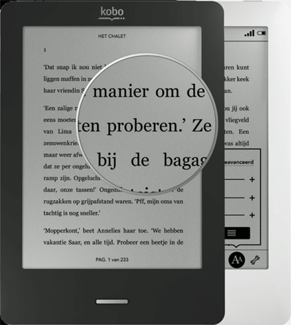 Kobo Touch Scherm